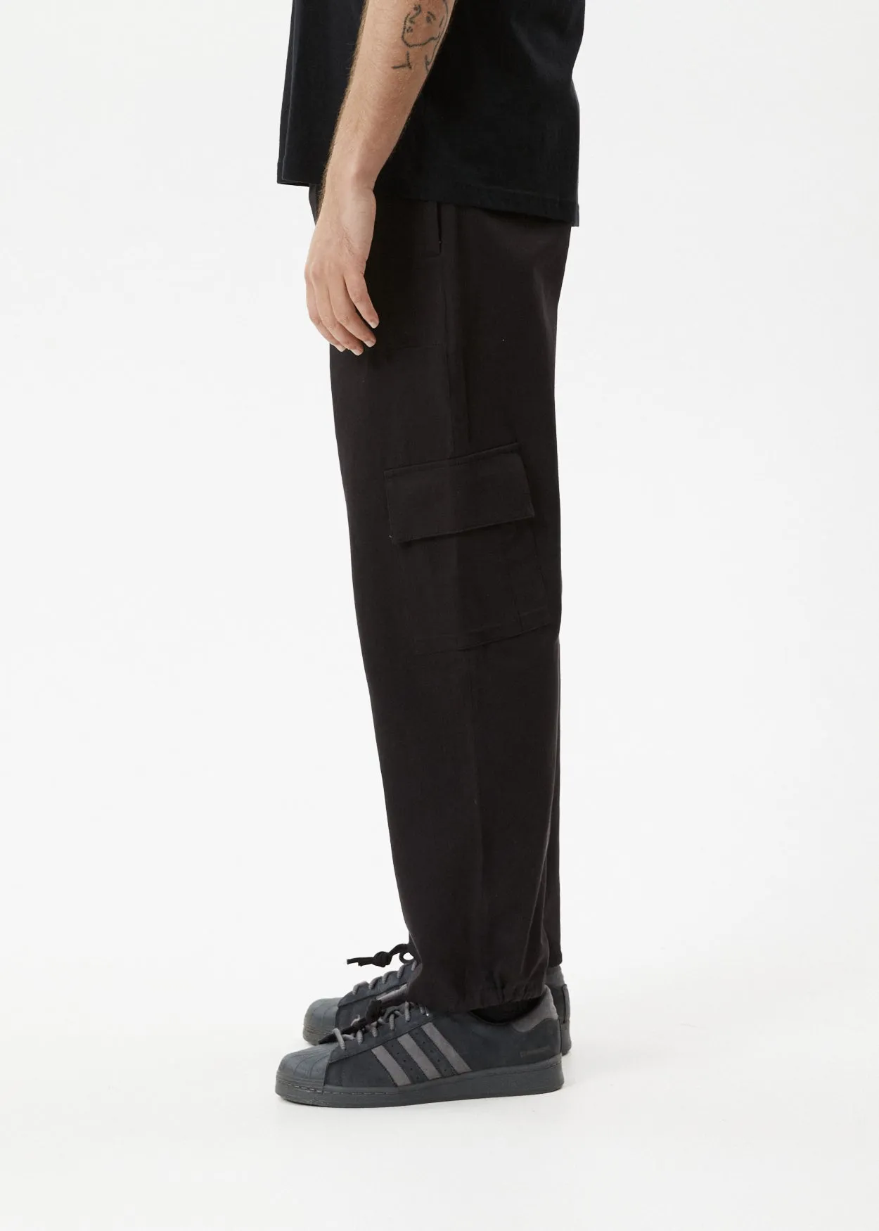 Afends Mens Atlas - Cargo Pant - Black