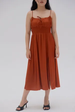 Belle Silk Midi Dress