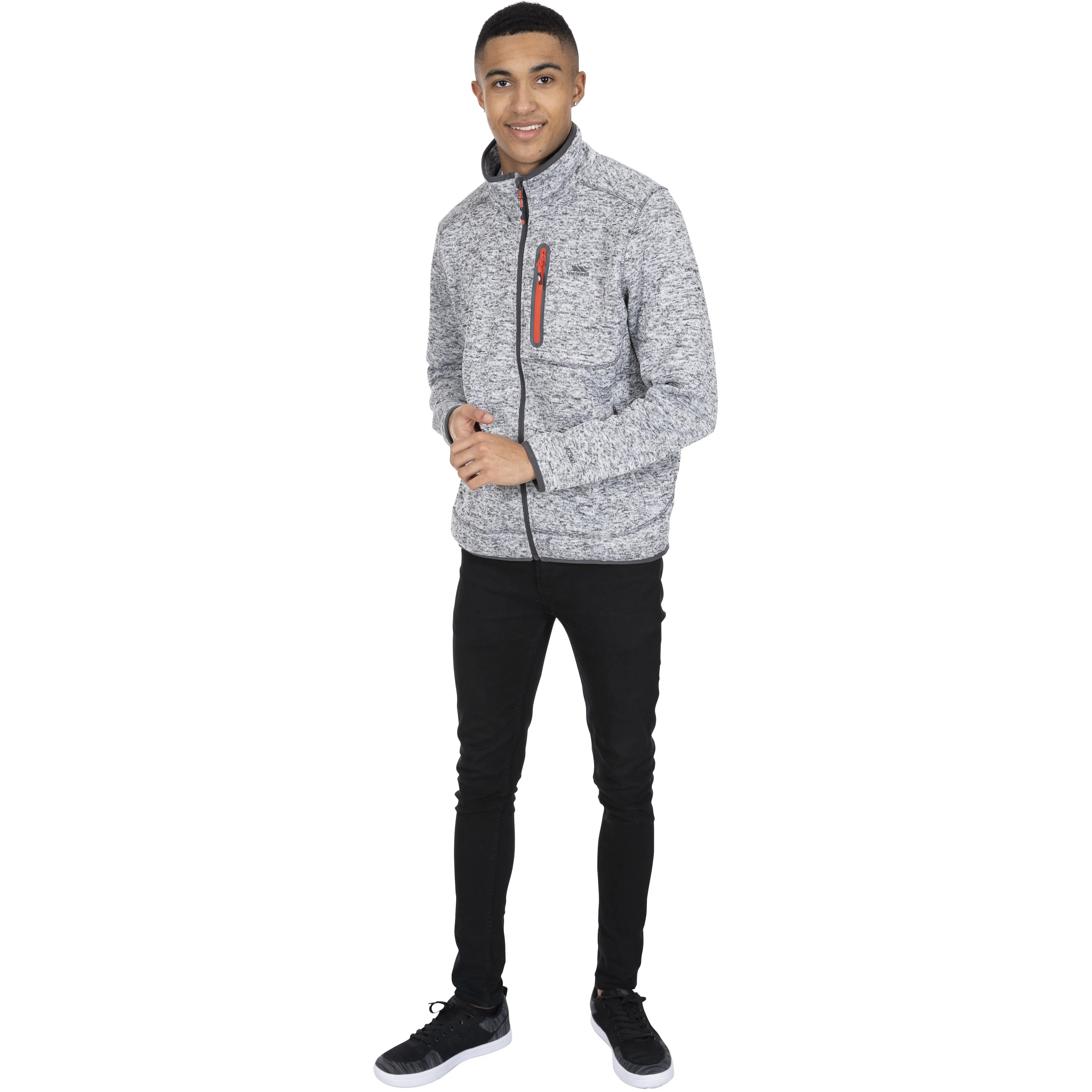 Bingham - Mens Fleece Jacket - Grey Marl