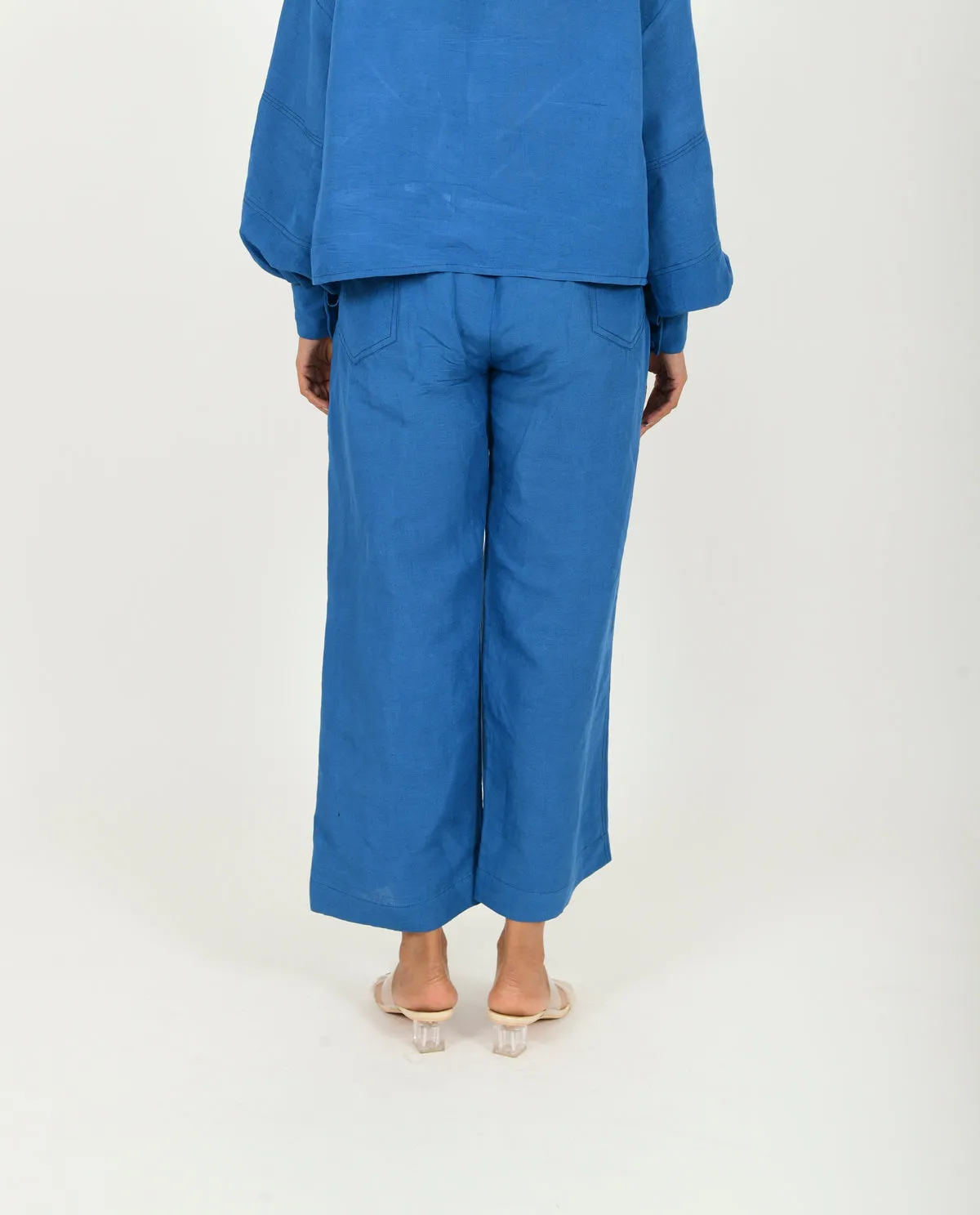 Blue Linen Pants