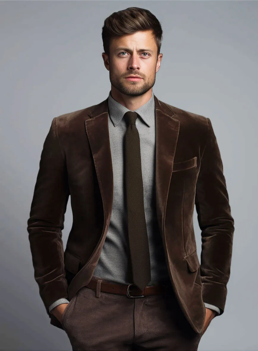 Brown Velvet Jacket