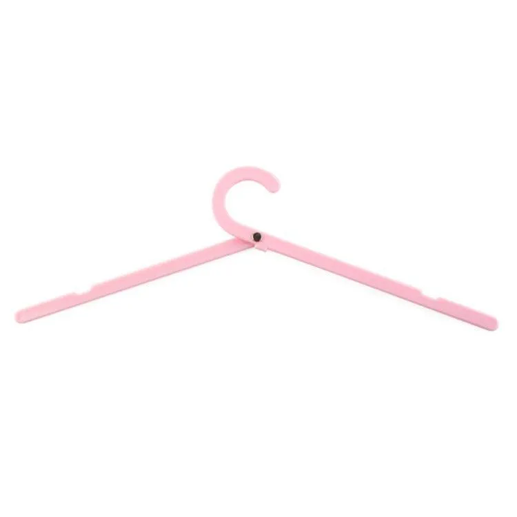 Candy color crutch travel folding hanger simple one-line hanger