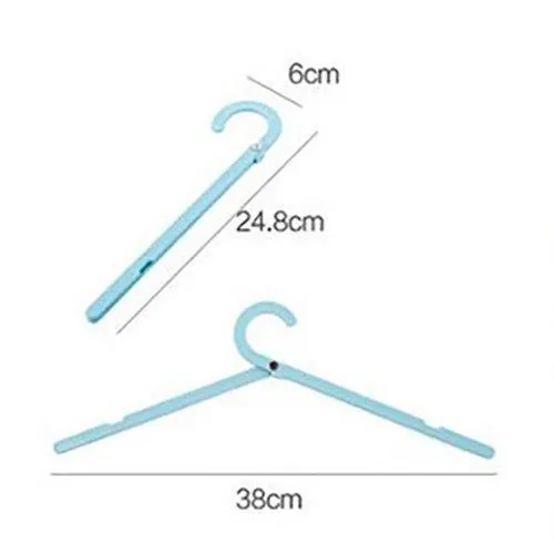 Candy color crutch travel folding hanger simple one-line hanger