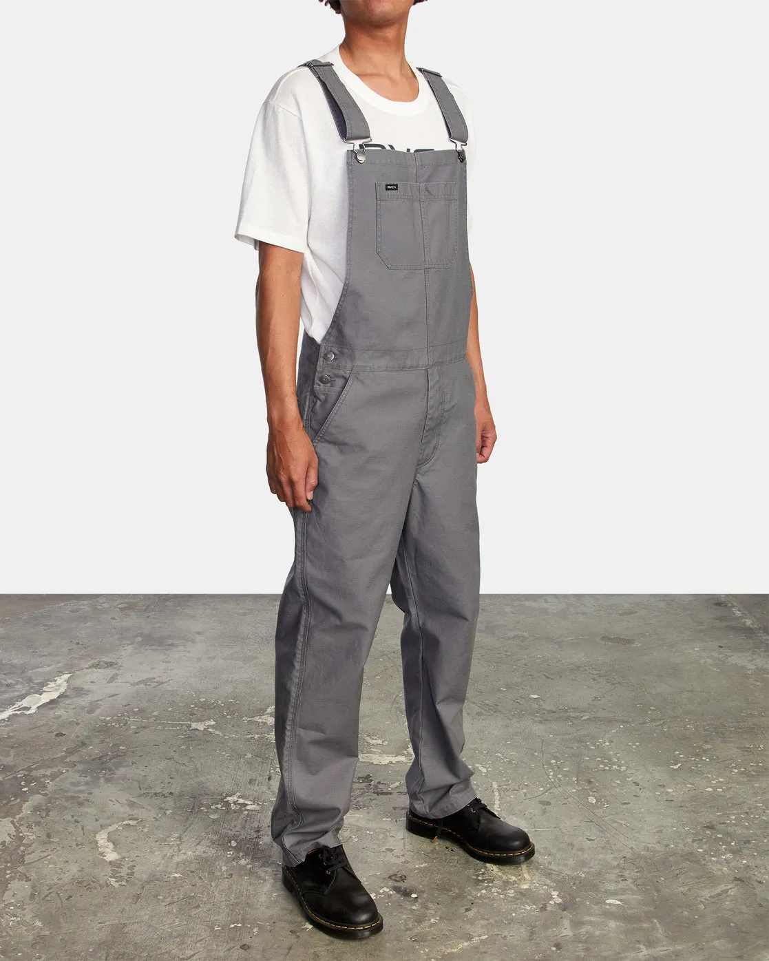 Chainmail Relaxed Fit Overalls - Smoke