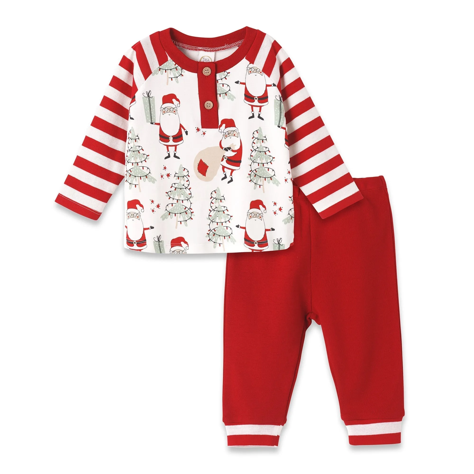 Christmas Santa Bamboo Cotton Boys Set