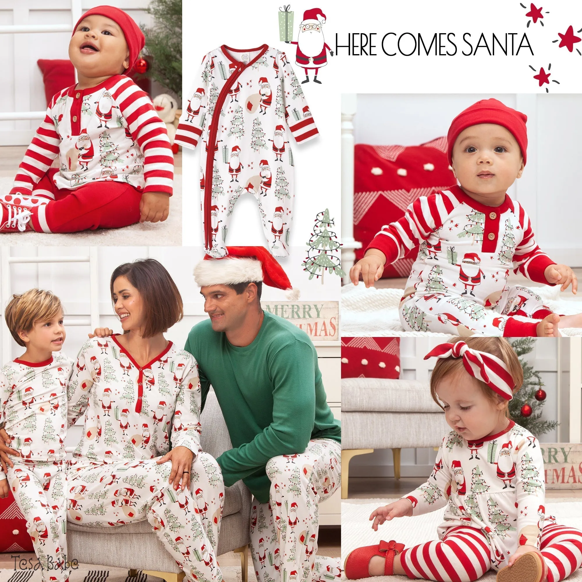 Christmas Santa Bamboo Cotton Boys Set