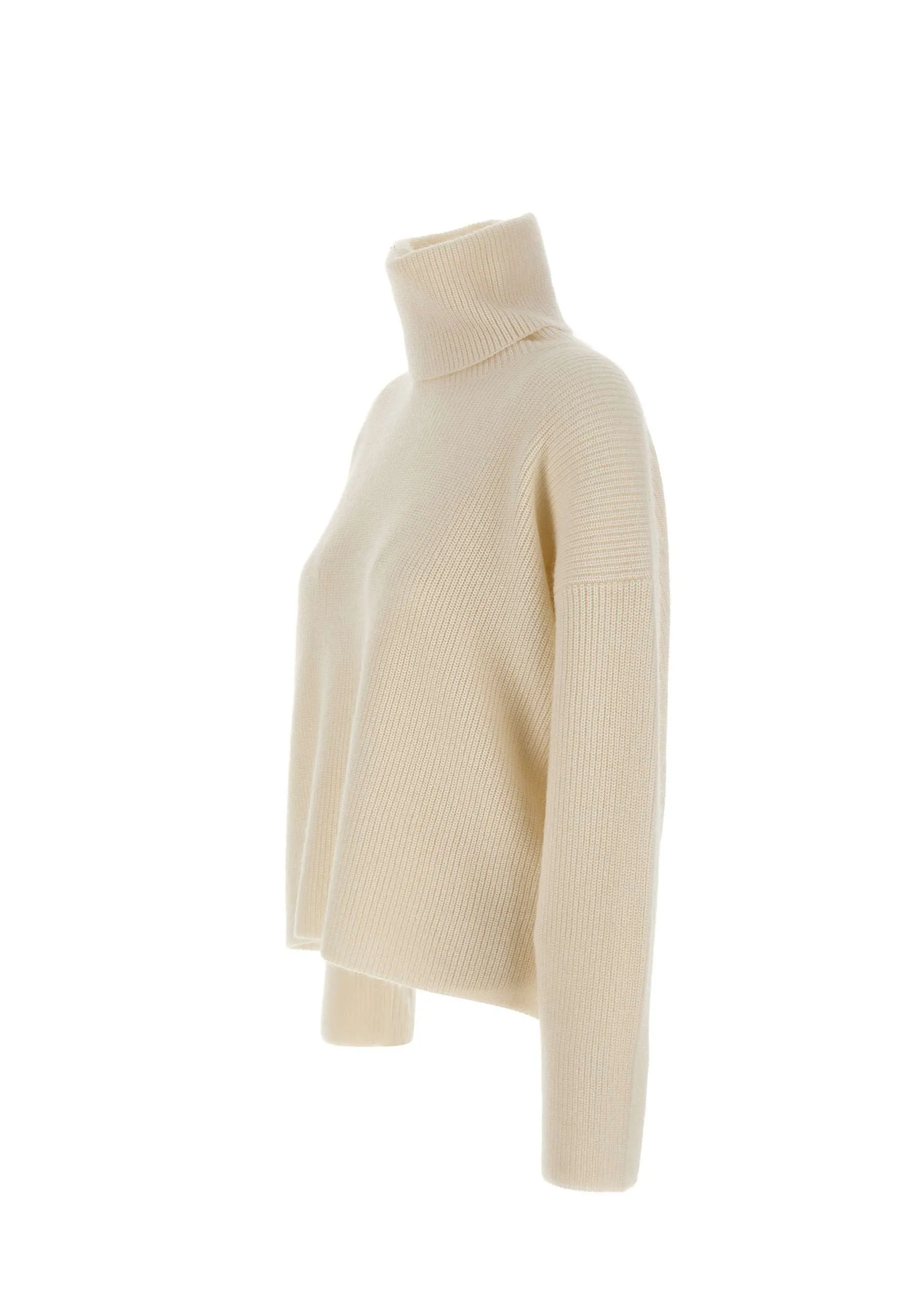 Cream Oversize Wool Blend Sweater