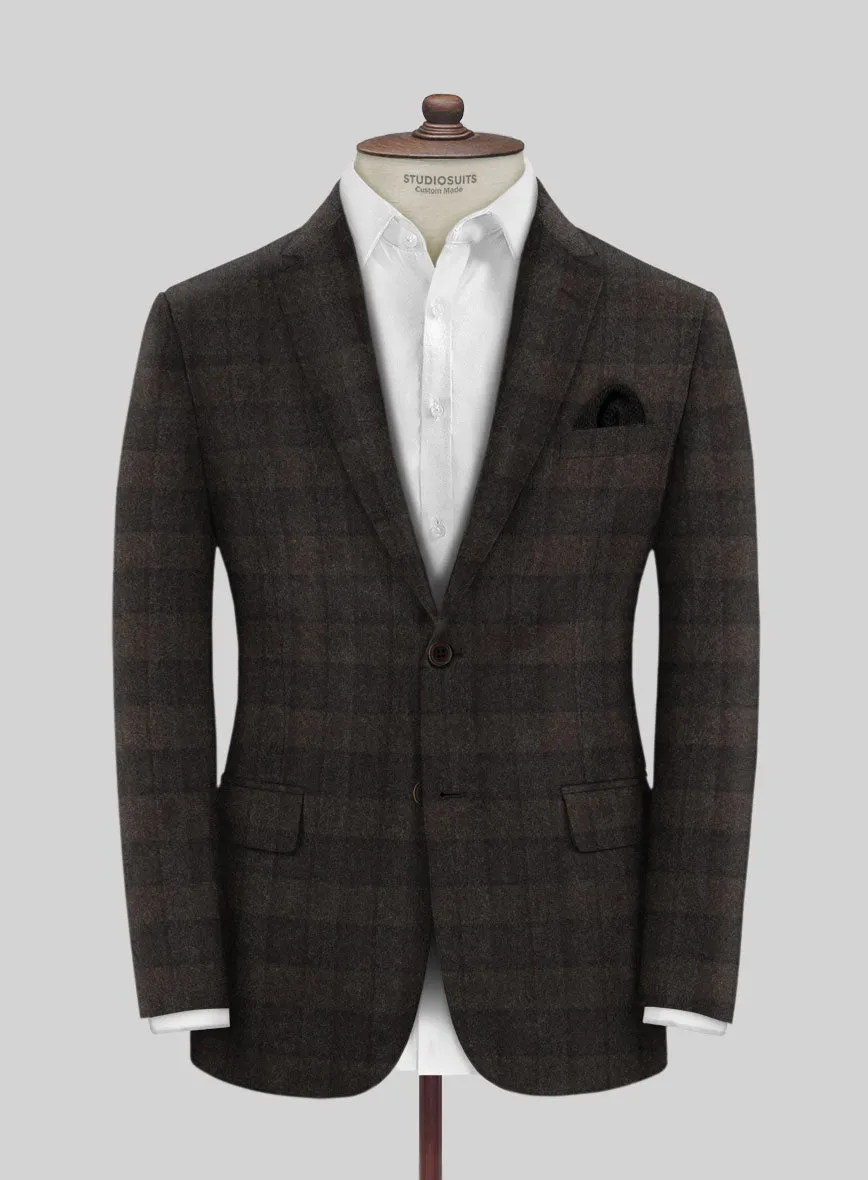 Dark Brown Gerardo Cashmere Jacket