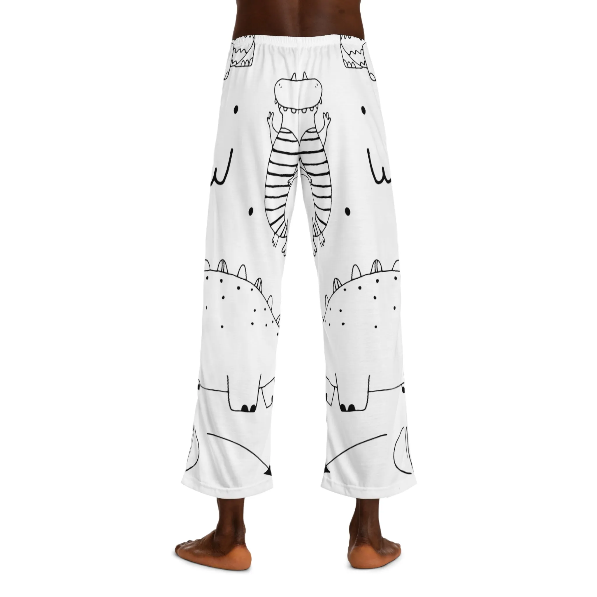 Doodle Dinosours - Inovax Men's Pajama Pants