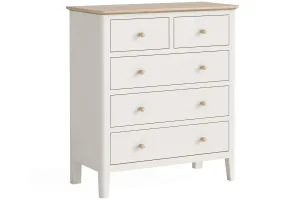 Eimear - Cream And Oak 2 Over 3 Chest Of Drawers