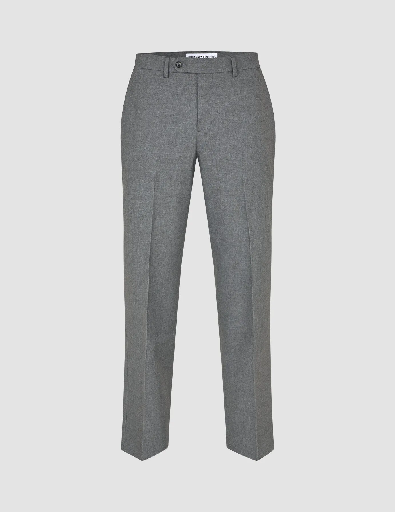 Essential Suit Pants Relaxed Fit Dark Grey Melange