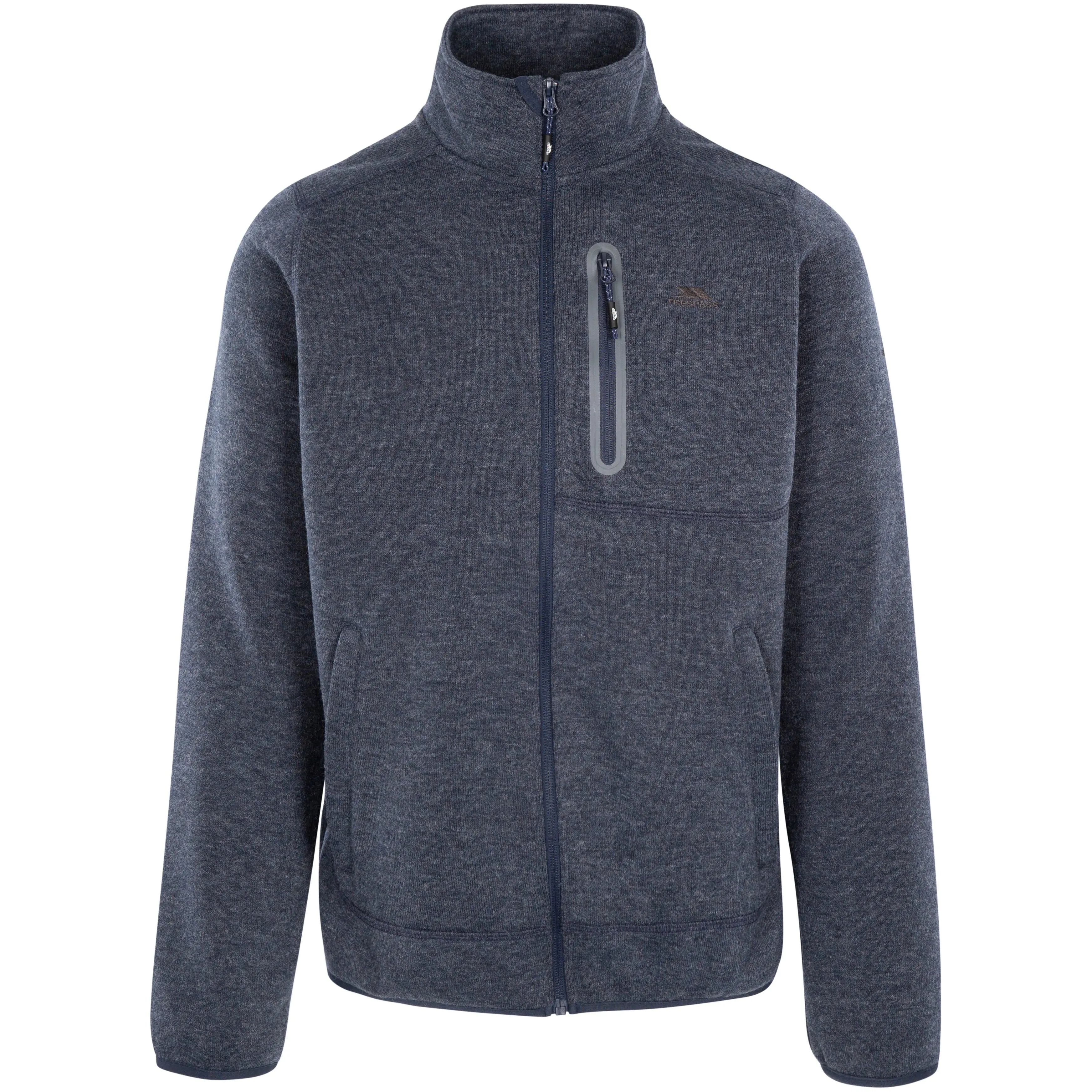 Farham Men's Fleece Jacket in Navy Melange