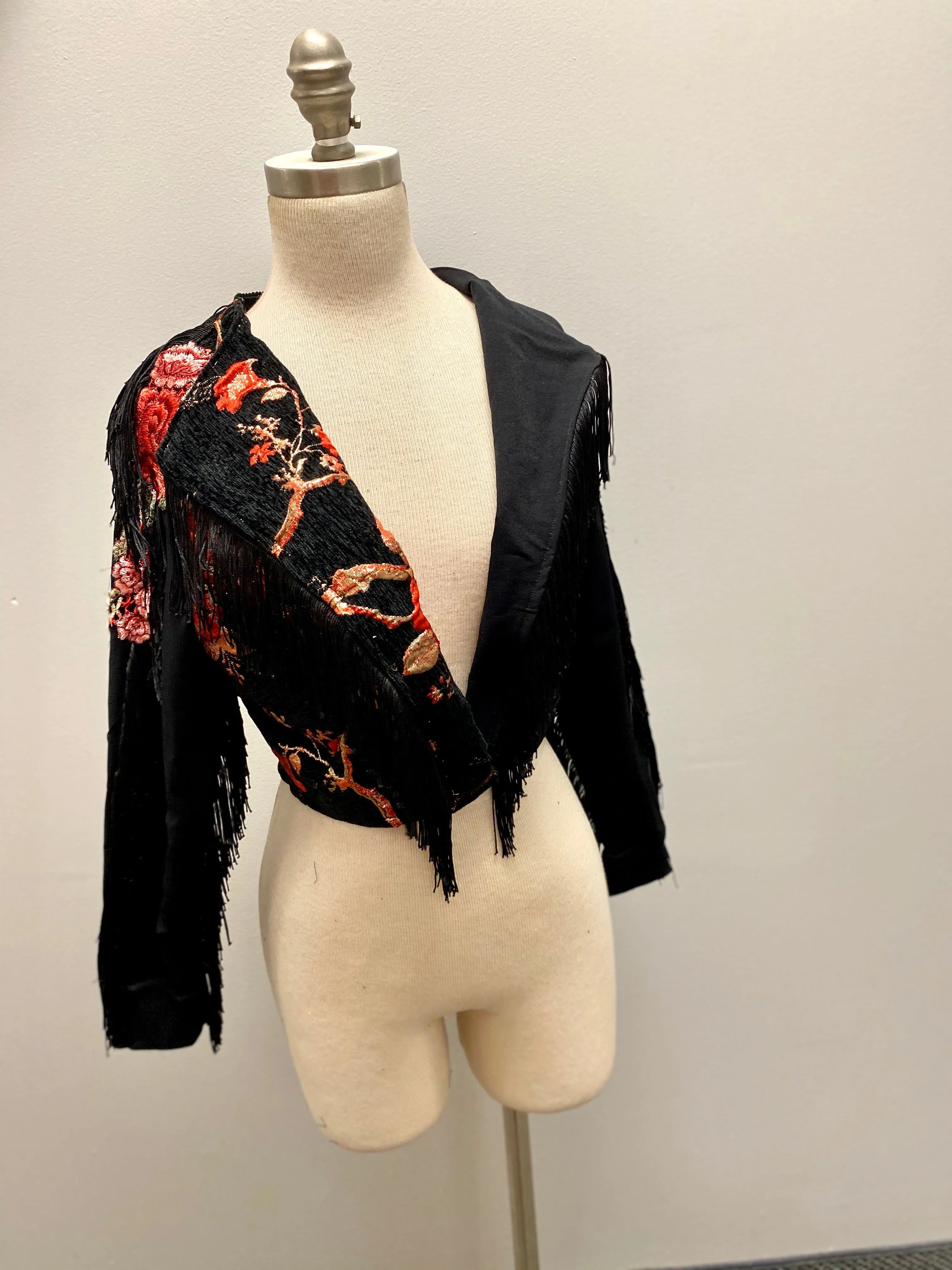 “Fringe and roses” jacket