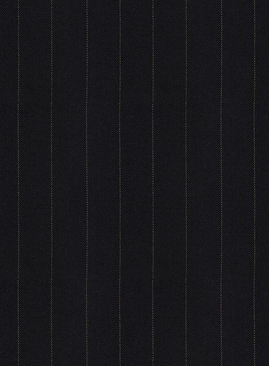 Hardy Minnis Deep Blue Chalkstripe Wool Jacket