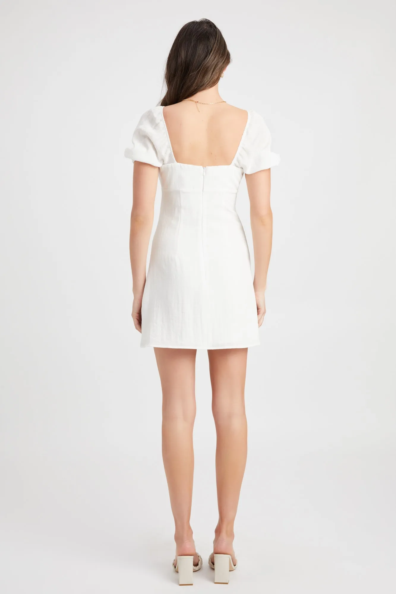 Hayman Button Mini Dress