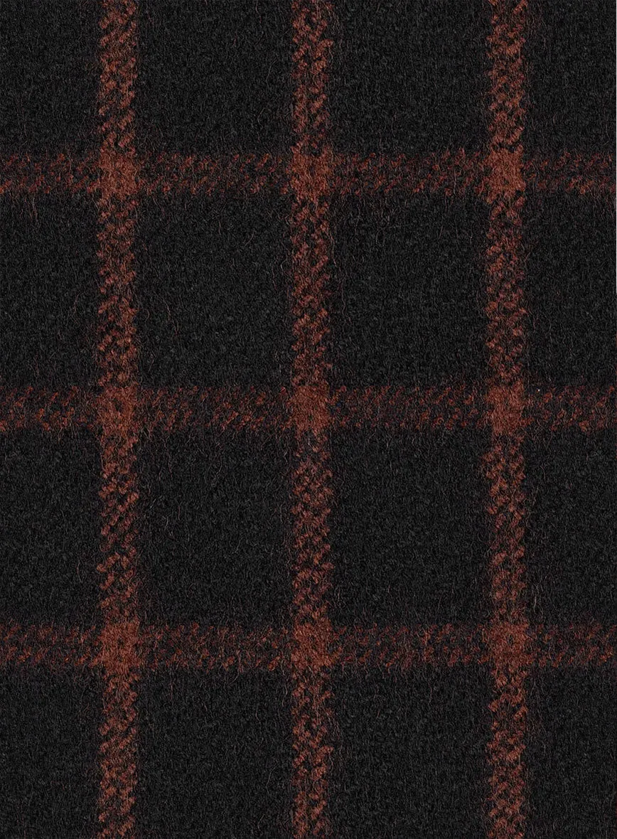 Highlander Heavy Black Check Hunter Style Tweed Jacket