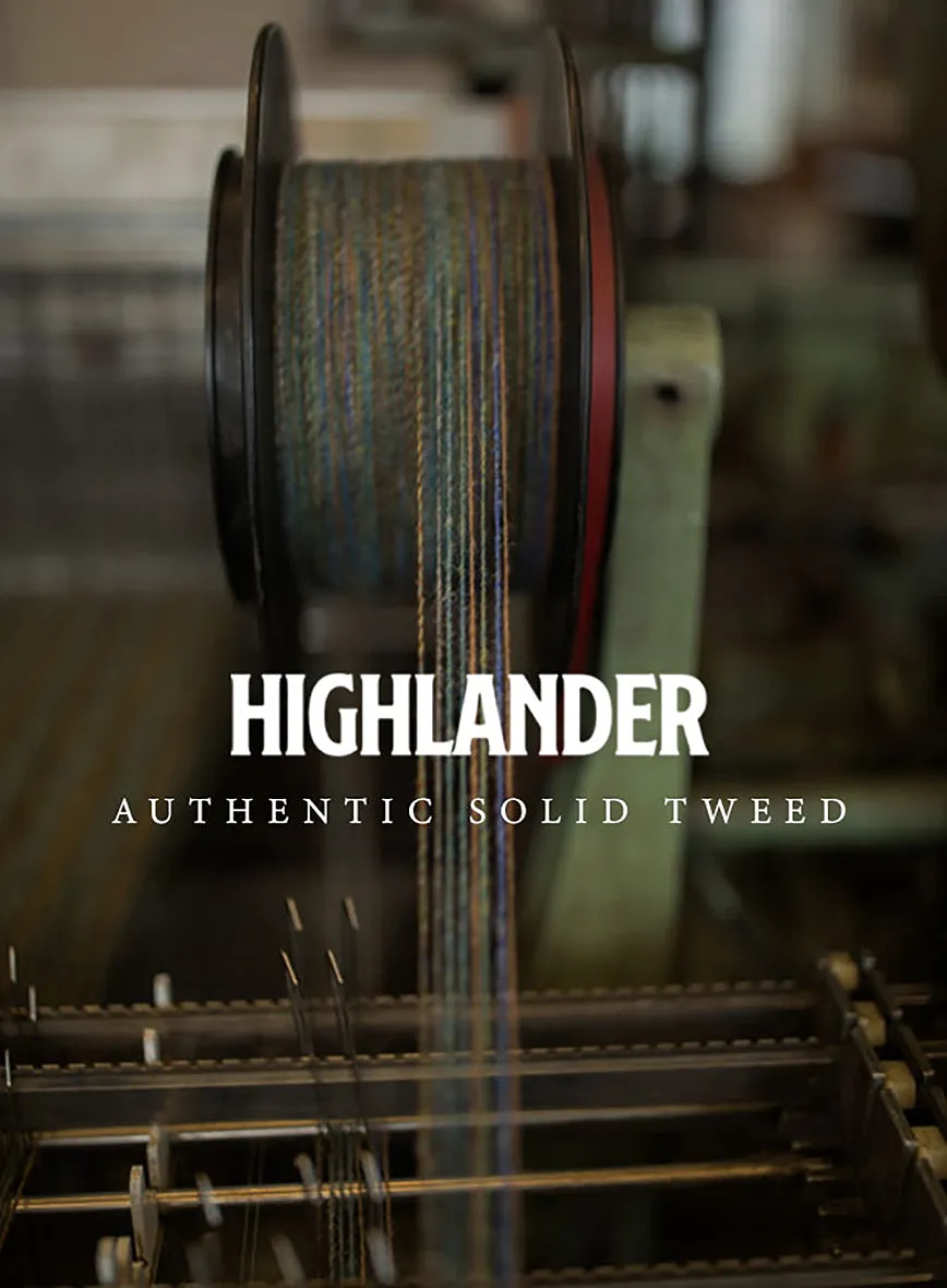 Highlander Heavy Charcoal Bedford Tweed Jacket