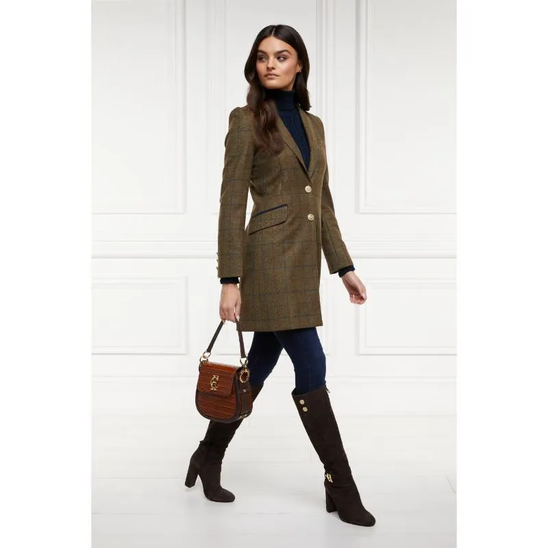 Holland Cooper Highgrove Ladies Tweed Coat - Glen Green