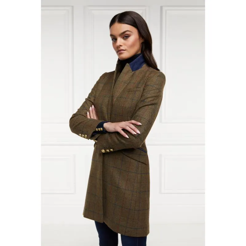 Holland Cooper Highgrove Ladies Tweed Coat - Glen Green