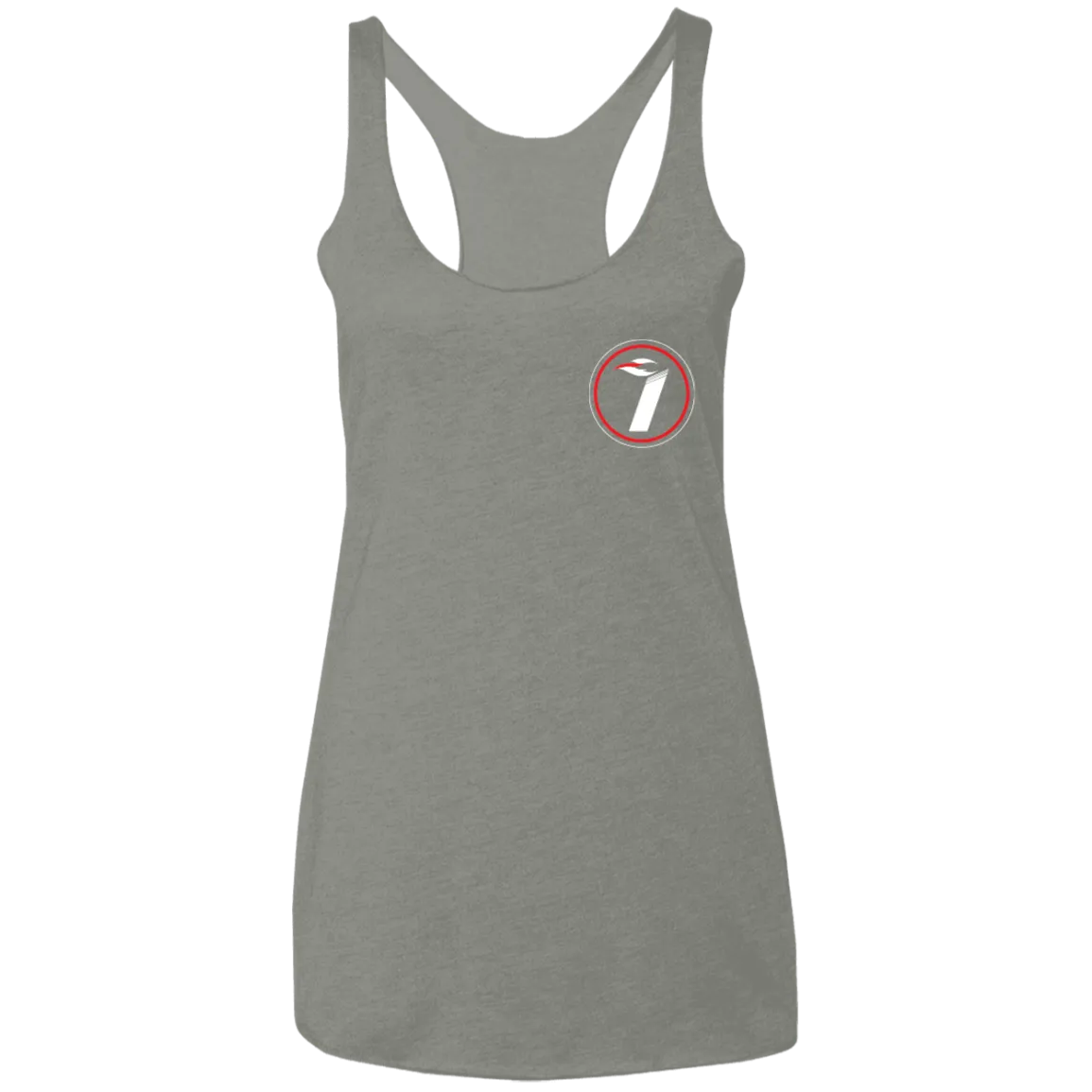 I Wear logo 1 Inspire Wear Ladies' Triblend Racerback Tank