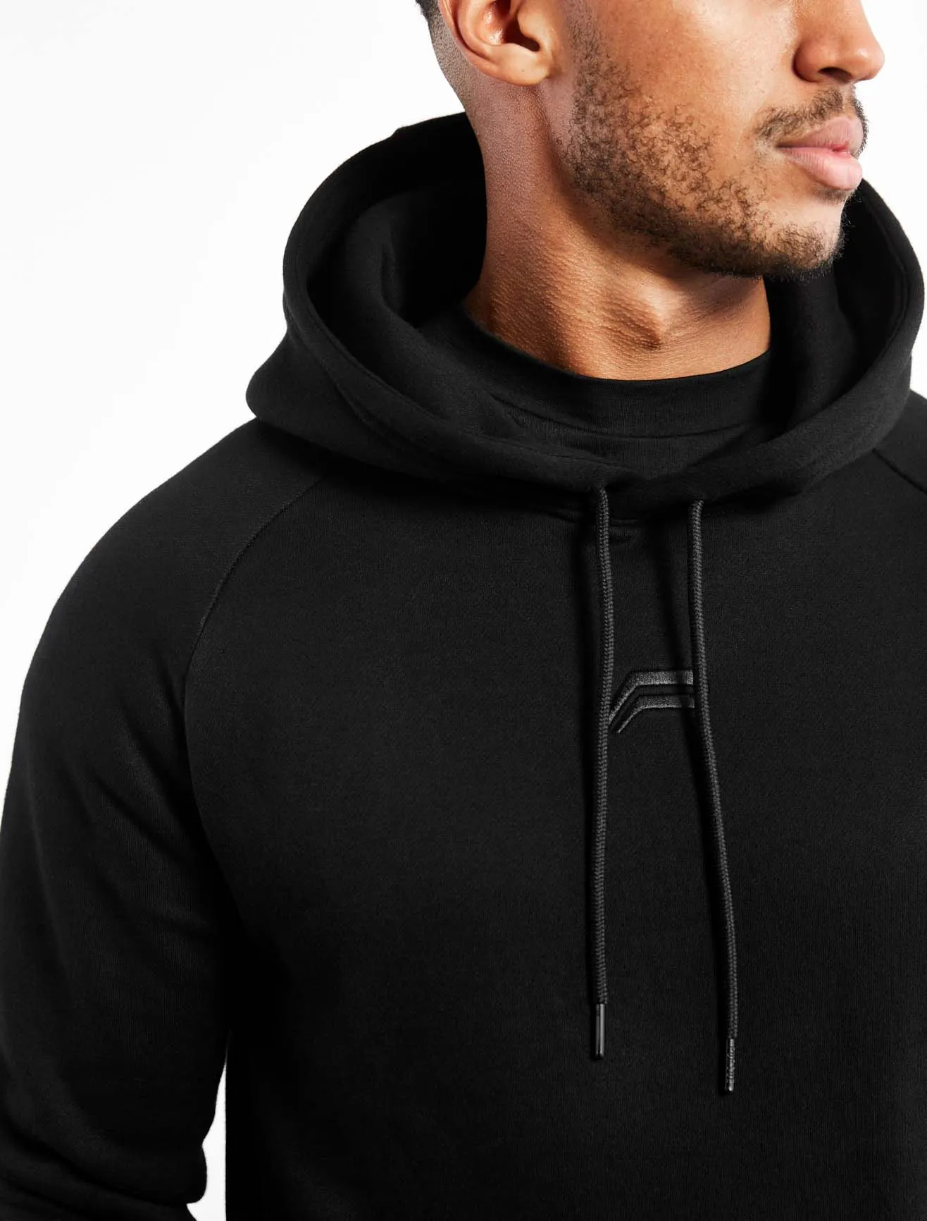 Icon Tapered Hoodie - Black