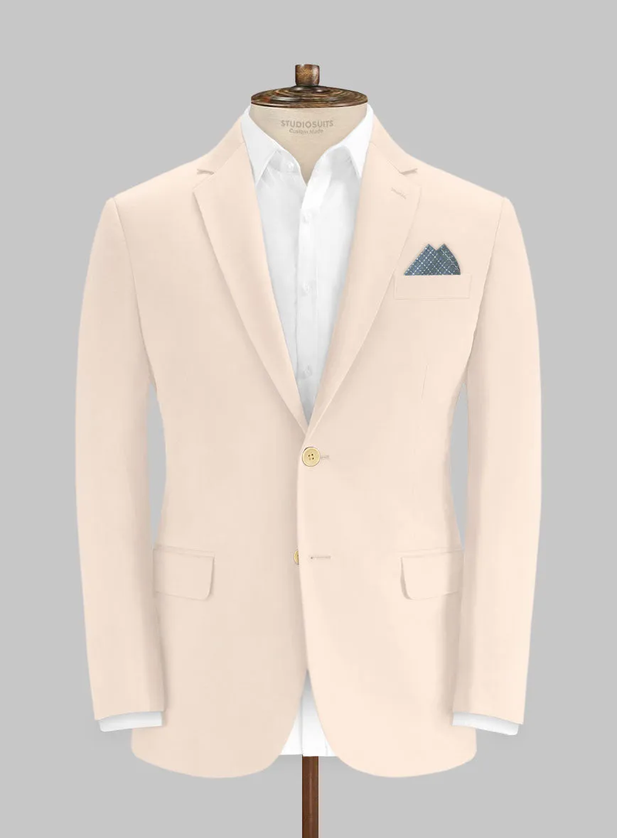 Italian Light Pink Cotton Stretch Jacket