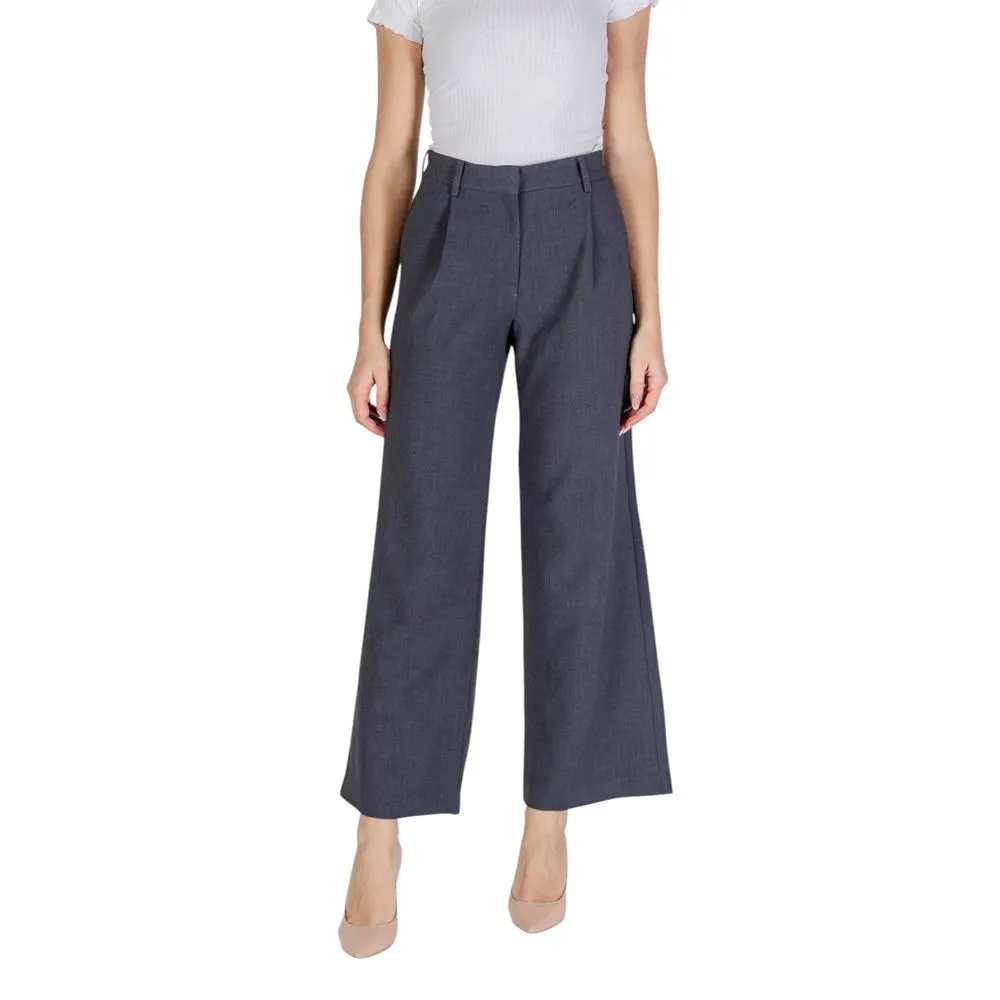 Jacqueline De Yong Gray Polyester Jeans & Pant