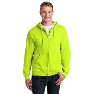 Jerzees® - NuBlend® Full-Zip Hooded Sweatshirt - Safety Green