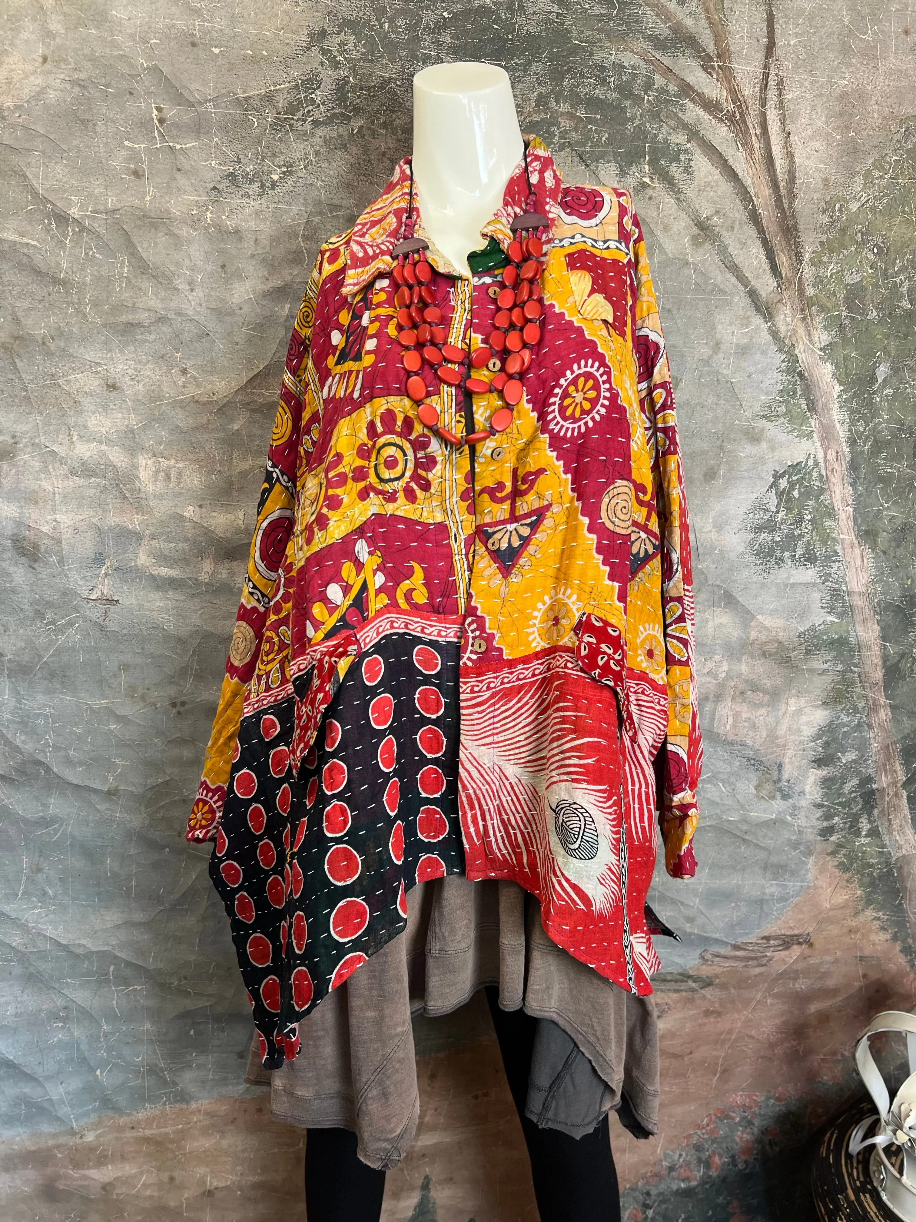 JG99B- Kantha Sunrise Top-Mix5