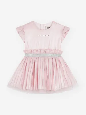 Karl Lagerfeld Baby Girls Logo Occasion Dress in Pink