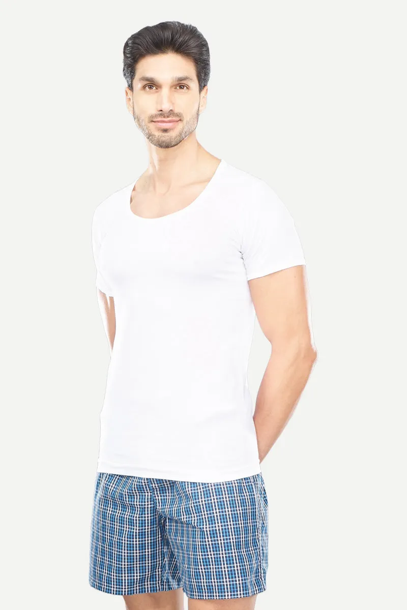 Kings RNS - 100% Cotton  White Vest For Mens Combo (Pack of 5) | Uathayam