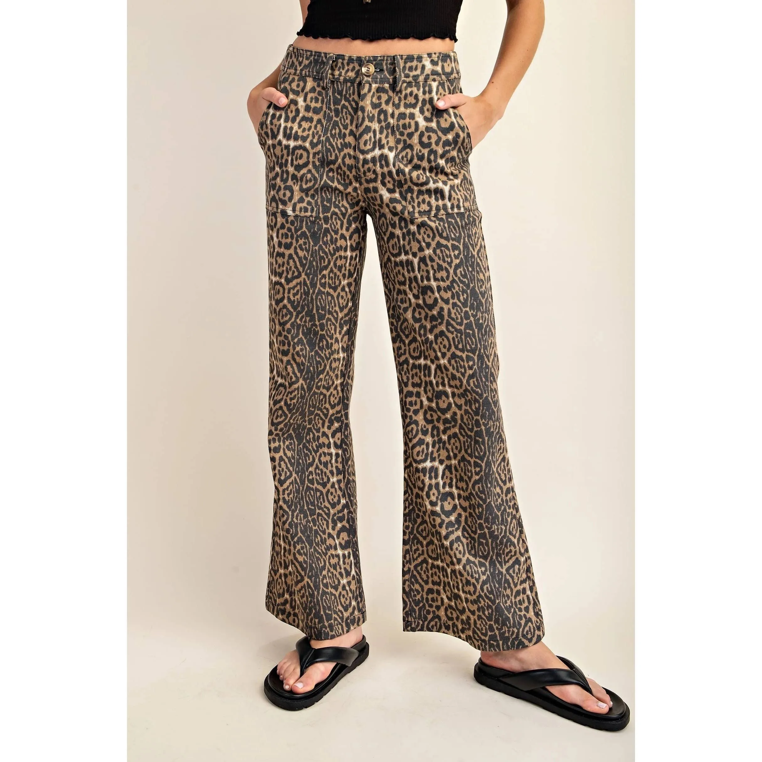 Leopard Relaxed Fit Jeans