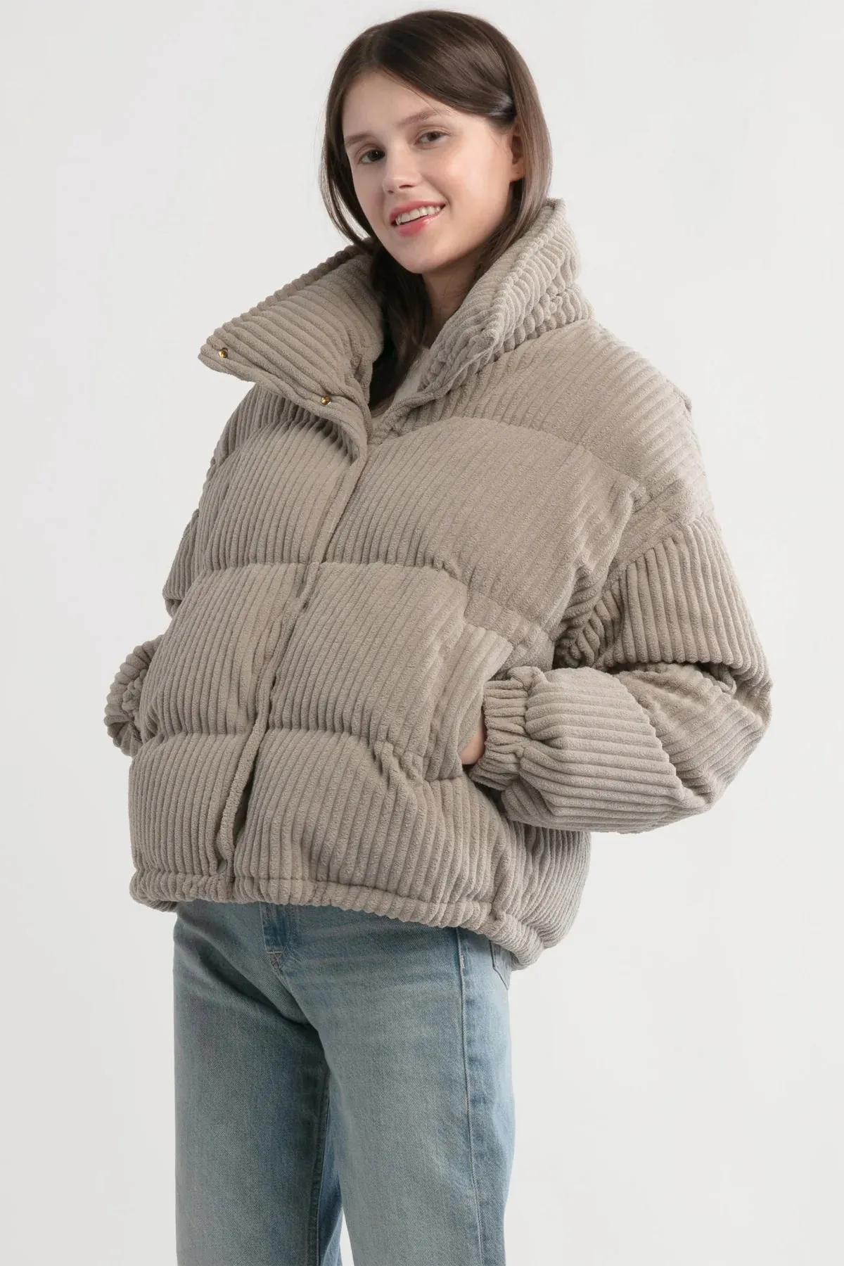 Look Corduroy Puffer Jacket