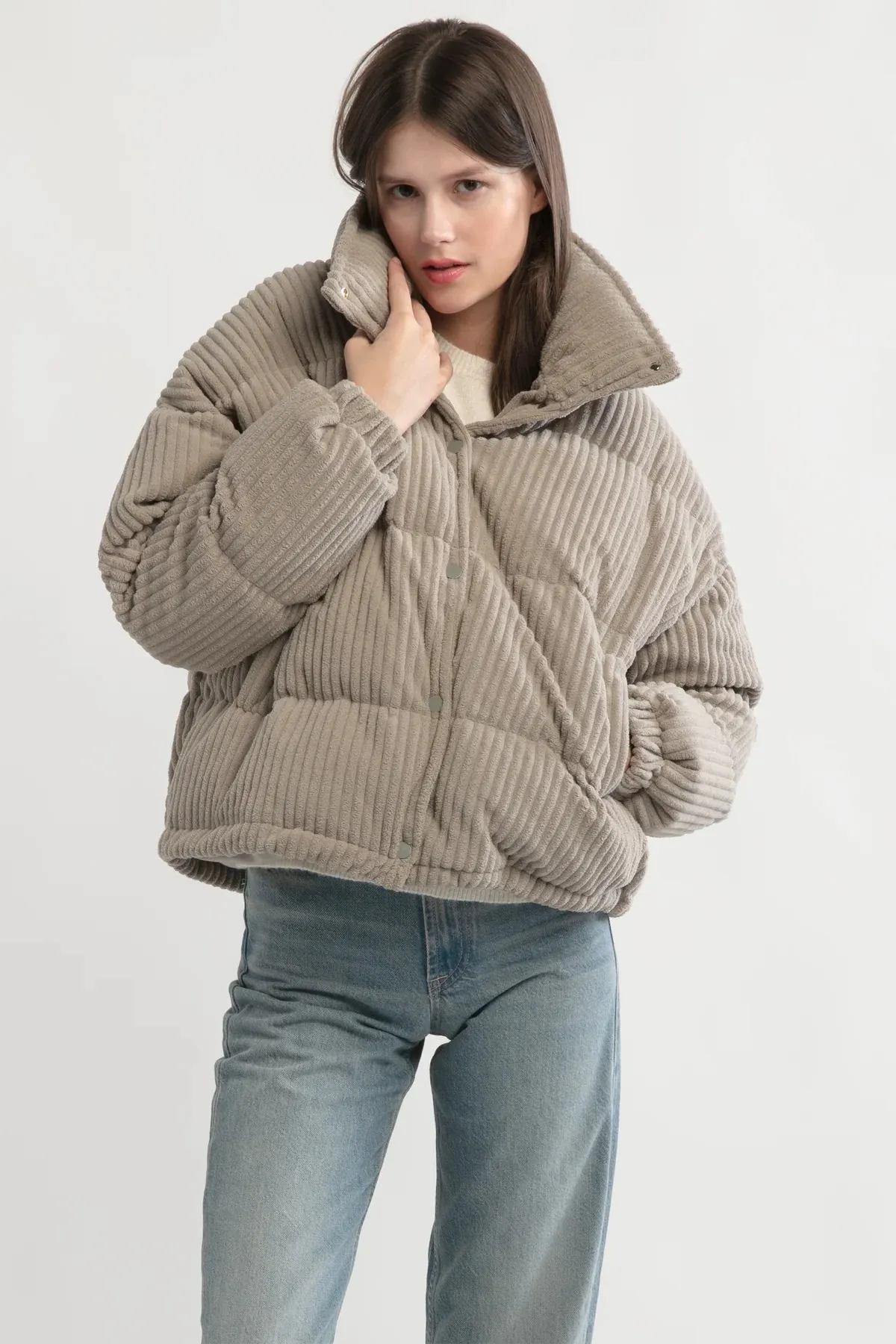 Look Corduroy Puffer Jacket