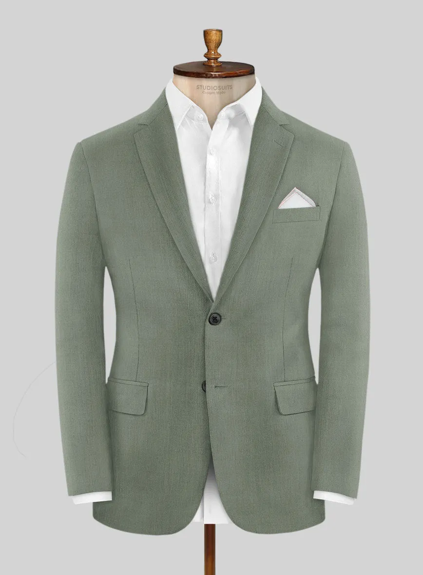 Marco Stretch Oak Green Wool Jacket