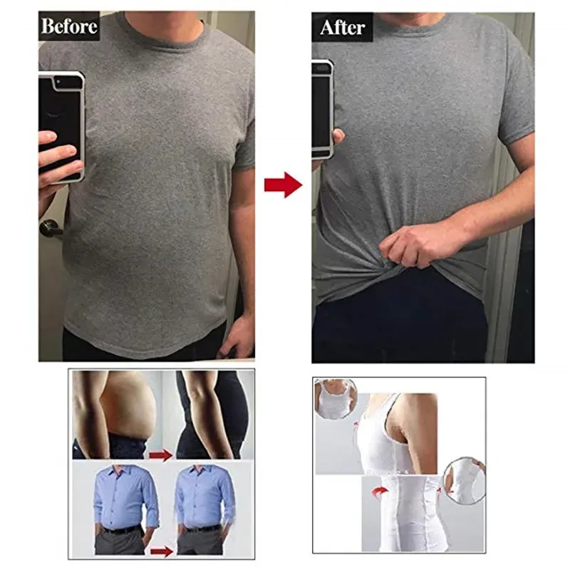 Mens Slimming Body Shaper Tank Tops