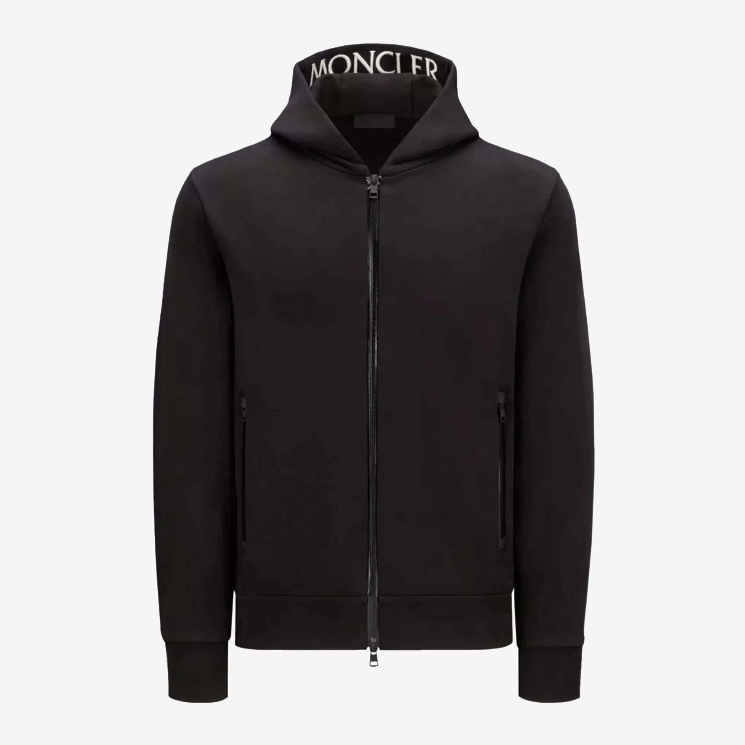 Moncler Logo Hood Zip-Up Hoodie