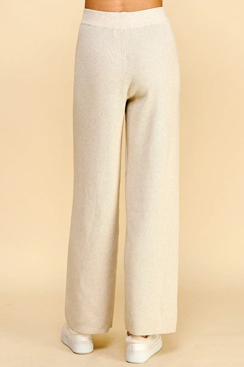 Oatmeal Valerie Knit Pants