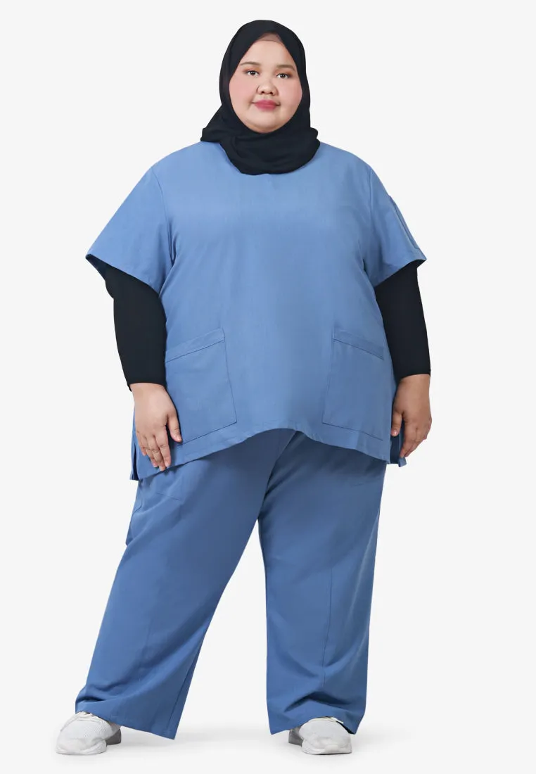 Parsons Plus Size Scrubs Long Pants - Light Grey