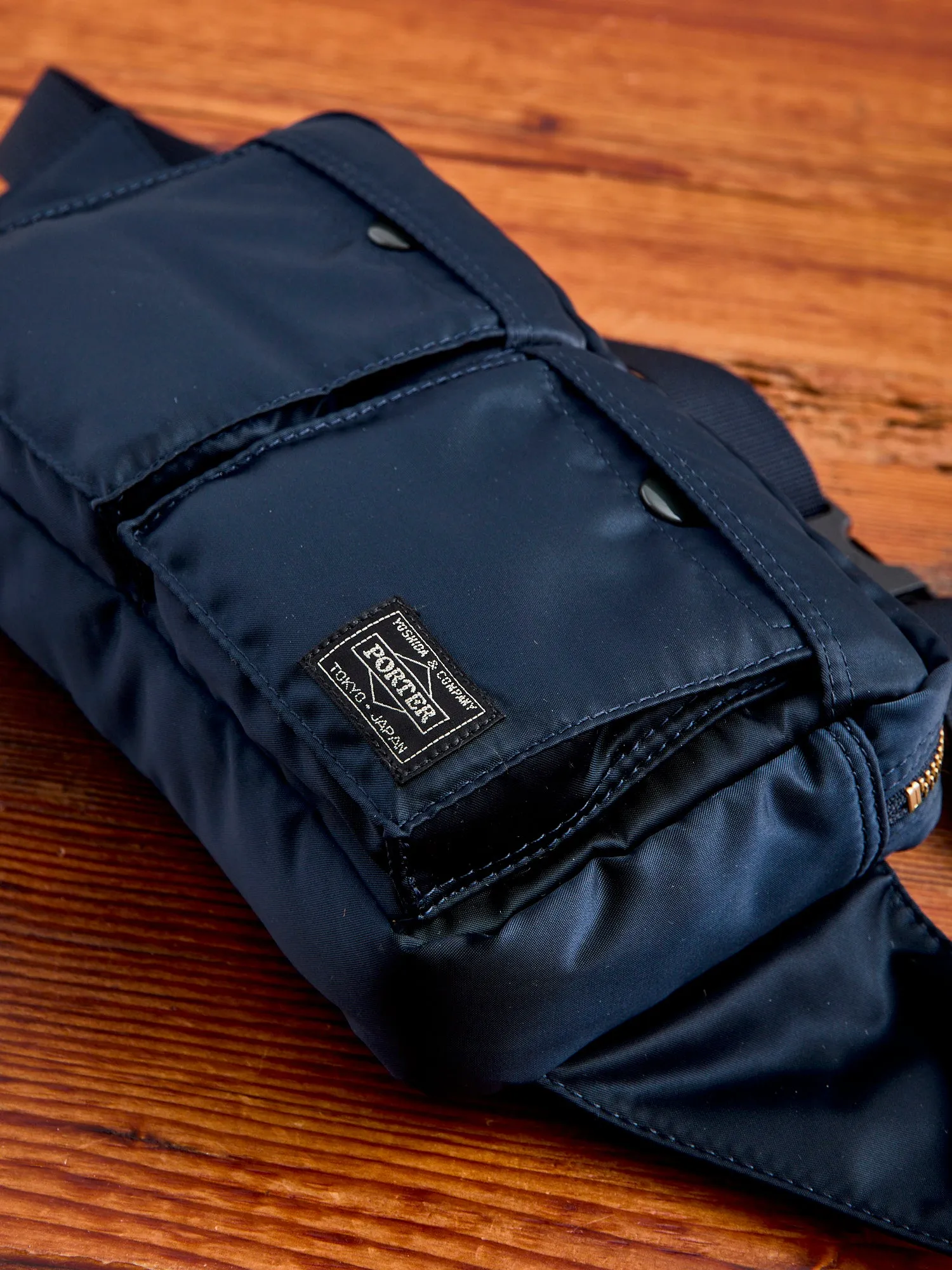 "Tanker" Waist Bag in Iron Blue