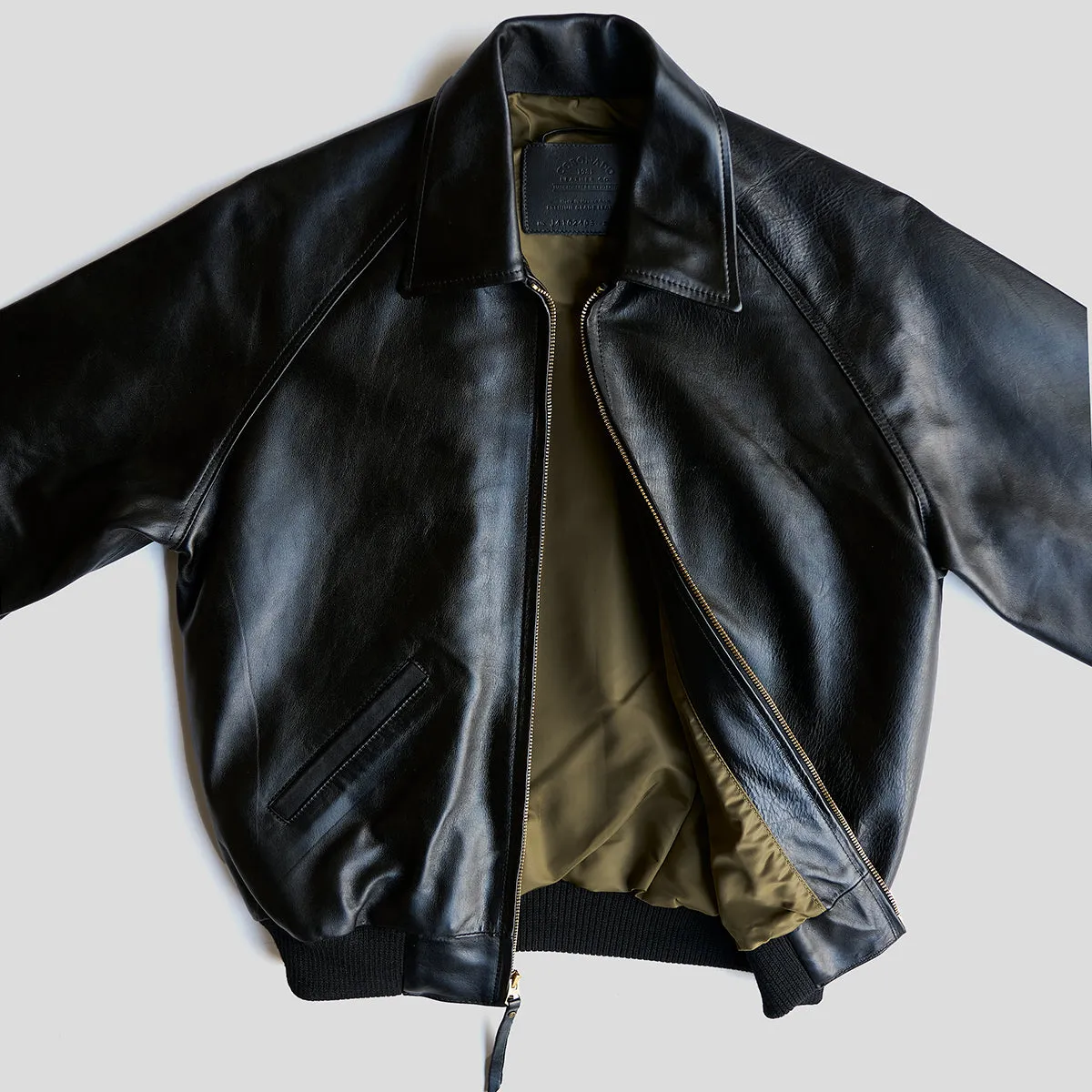 Raglan Horsehide No. 410 | Black/Olive x 16