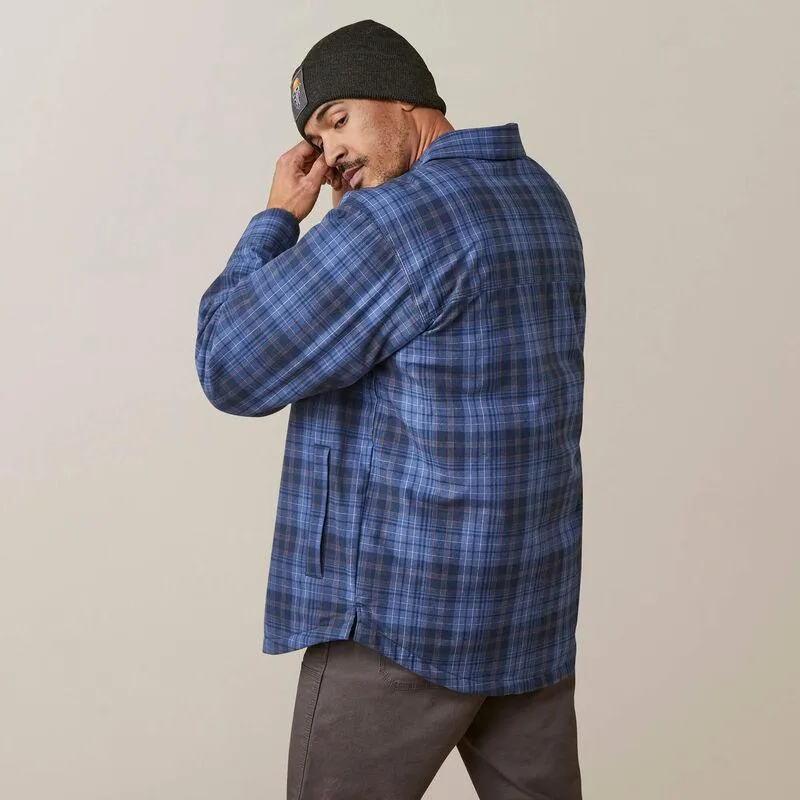 Rebar Flannel Insulated Shirt Jacket - Coastal Blue Plaid