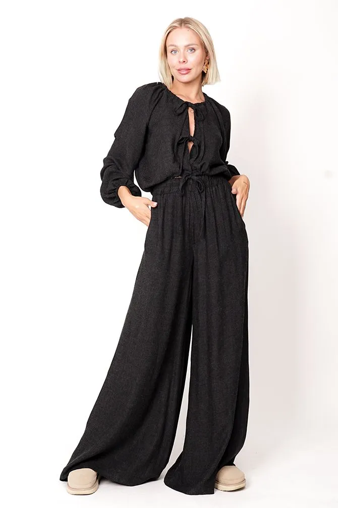 Skye Wide Leg Pants Graphite