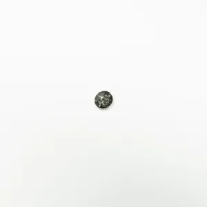 Small Clear Grey Glass Button