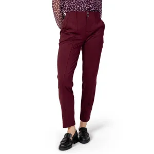 Street One Bordeaux Polyester Jeans & Pant