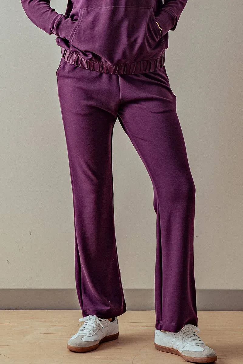 TWILIGHT ELASTIC WAISTBAND RELAXED FIT PANTS