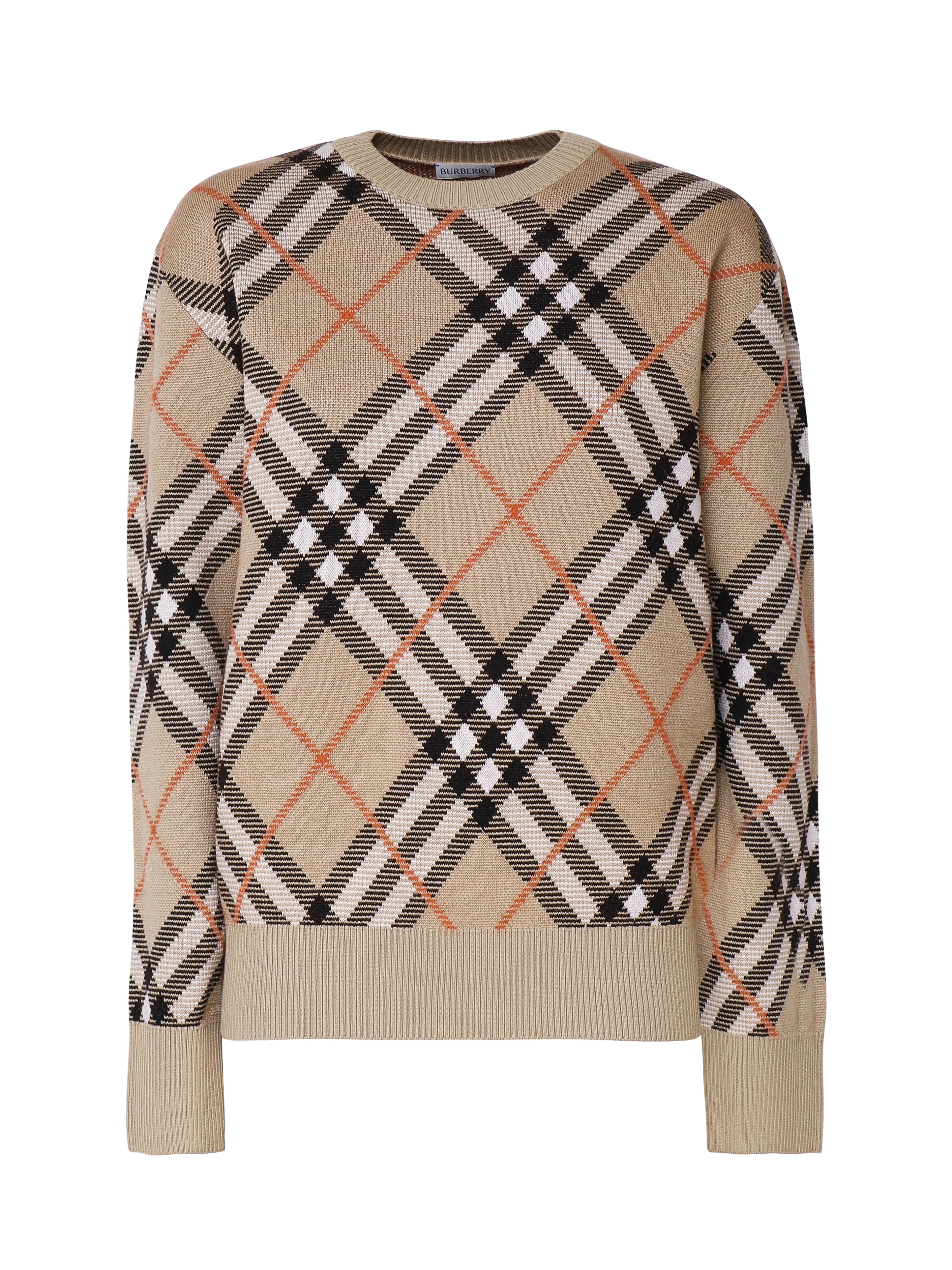 Vintage Check Cashmere Sweater