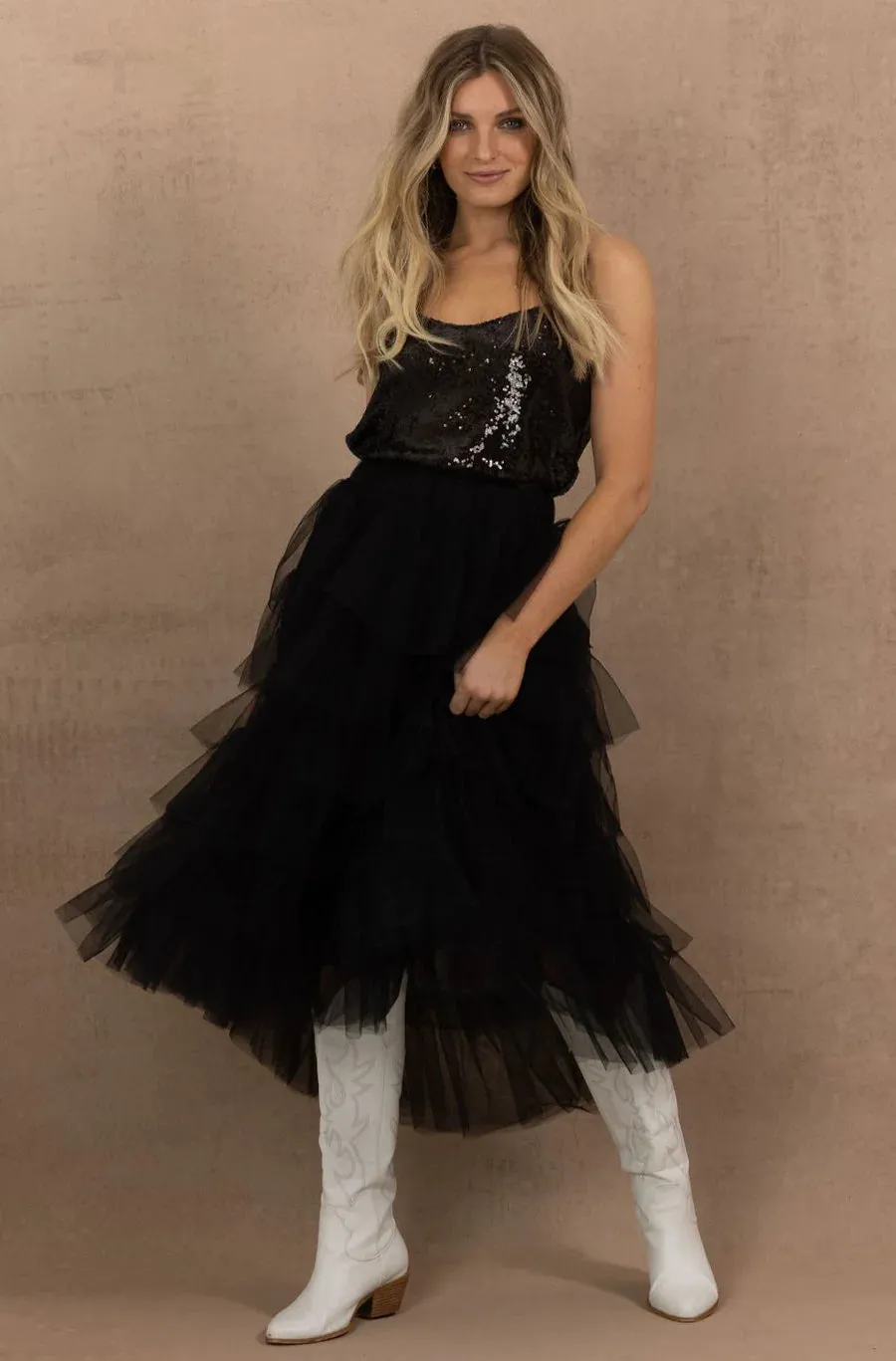 Waterfall Tutu in Black