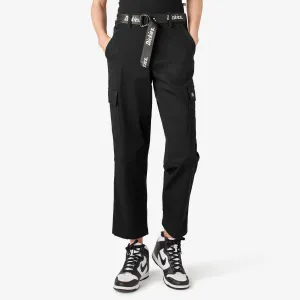 Women's Relaxed Fit Cropped Cargo Pant FPR50 - Black