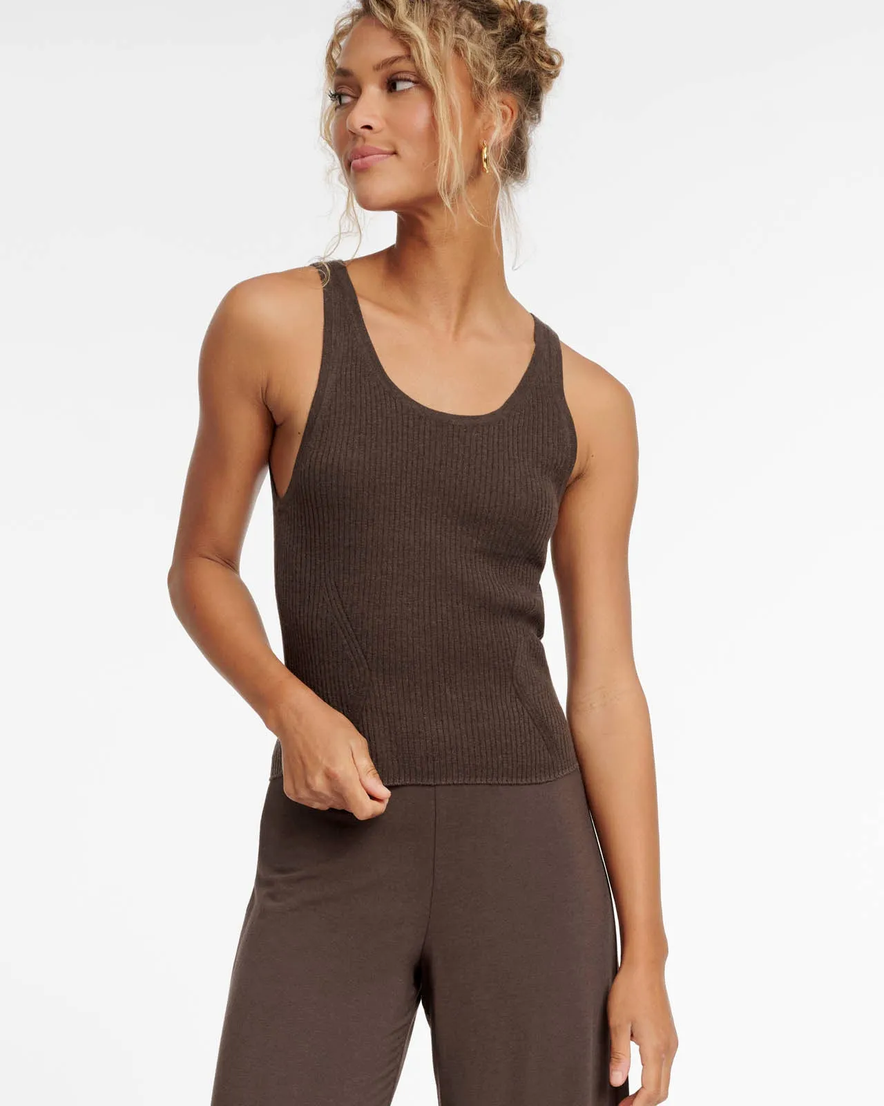 Wool Cashmere LYR Tank